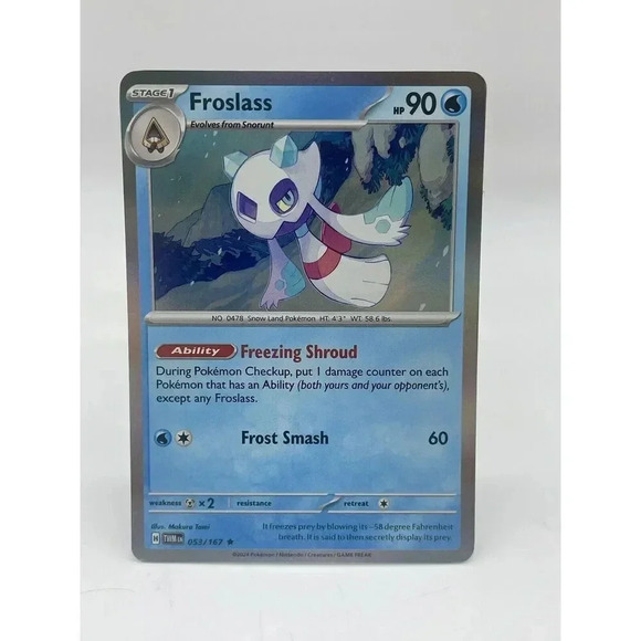 Pokemon Other - Froslass 053/167 S & V Twilight Masquerade Rare Pokemon TCG Holo Mint Unplayed
